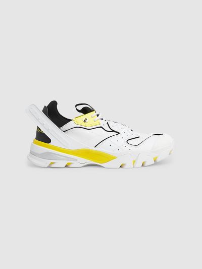 Calvin Klein Cipők HU575290 | Calvin Klein Chunky Férfi Sportcipő Fehér / Fekete / Sárga